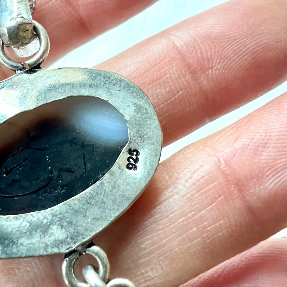 925 Transformational Double Botswana Agate Pendan… - image 7